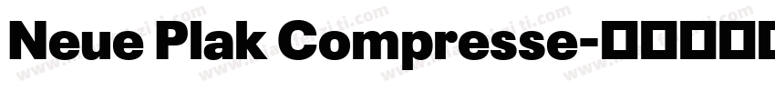 Neue Plak Compresse字体转换
